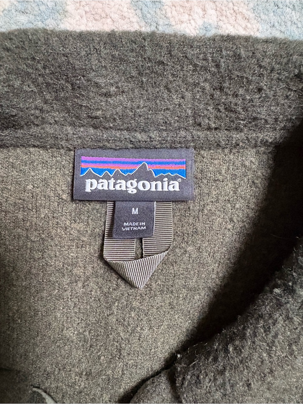 Patagonia Dark Olive Wool Jacket - Picture 5 of 6